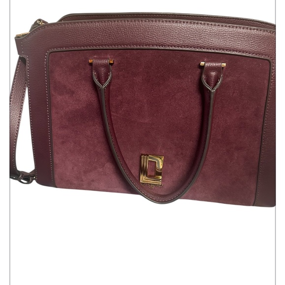 Karl Lagerfeld Elegant Burgundy Handbag style # L5GDM5EC color rai raisin